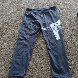 Men's Gray Graphic Pants